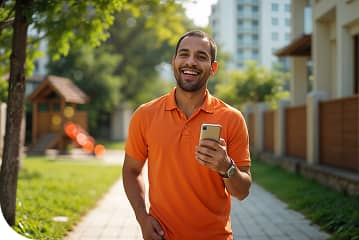 Pessoa usando aplicativo